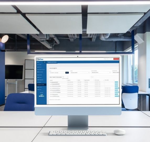 Reloj digital para el control de horas trabajadas en la empresa